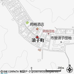 島根県益田市須子町56周辺の地図