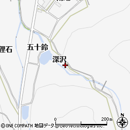 愛知県田原市仁崎町深沢周辺の地図