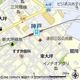 愛知県田原市神戸町新大坪209周辺の地図