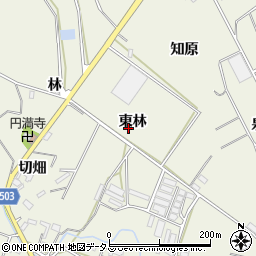 愛知県豊橋市杉山町東林周辺の地図