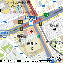 阪神調剤薬局　弁天町店周辺の地図