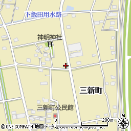 静岡県浜松市中央区三新町215周辺の地図