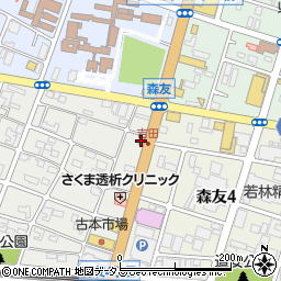 松屋神戸玉津店周辺の地図