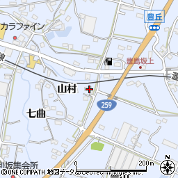 愛知県田原市豊島町釜鋳硲142-1周辺の地図