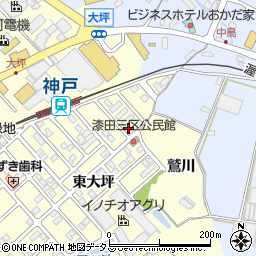 愛知県田原市神戸町新大坪234周辺の地図