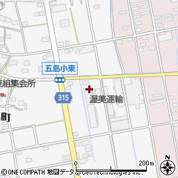 静岡県浜松市中央区西島町376周辺の地図