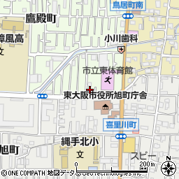 八剣伝 瓢箪山北店周辺の地図