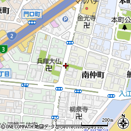 兵庫県神戸市兵庫区神明町周辺の地図
