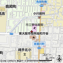 大阪府東大阪市鷹殿町1-7周辺の地図