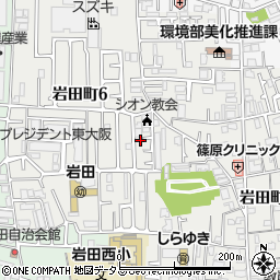 岩田北公園周辺の地図