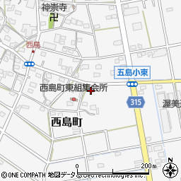 静岡県浜松市中央区西島町510周辺の地図