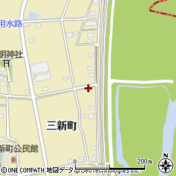 静岡県浜松市中央区三新町85周辺の地図