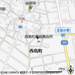 静岡県浜松市中央区西島町487周辺の地図