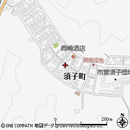 島根県益田市須子町55周辺の地図