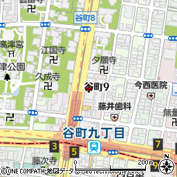 上本町ダンス教室周辺の地図