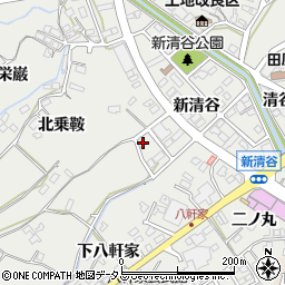 愛知県田原市田原町新清谷72周辺の地図