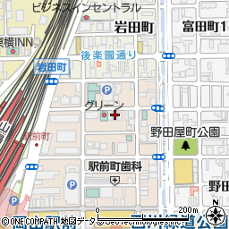 純福音　岡山教会周辺の地図