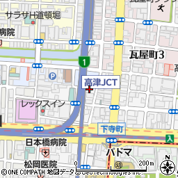 大阪府大阪市中央区高津2丁目2-12周辺の地図