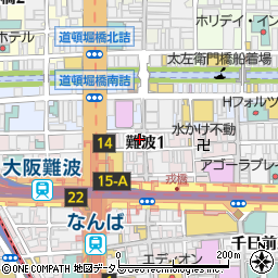 なにわ名物　いちびり庵周辺の地図