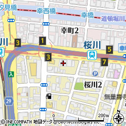 トイレつまり解決・水の生活救急車　大阪市浪速区・エリア専用ダイヤル周辺の地図