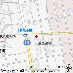 静岡県浜松市中央区西島町374周辺の地図