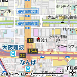 秋吉 心斎橋南店周辺の地図