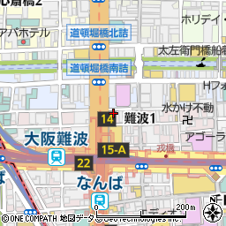 金龍ラーメン 御堂筋店周辺の地図