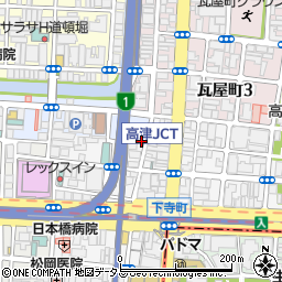 大阪府大阪市中央区高津2丁目2-1周辺の地図