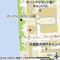 神戸学院大学　ポートアイランド第１キャンパス周辺の地図