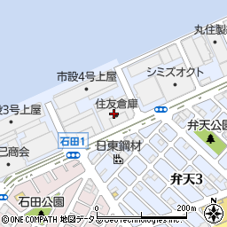 井住運送株式会社　阪神支店安治川営業所周辺の地図