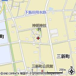 静岡県浜松市中央区三新町229周辺の地図