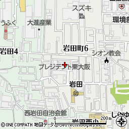 プレジデント東大阪３棟周辺の地図