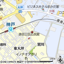 愛知県田原市神戸町新大坪247周辺の地図