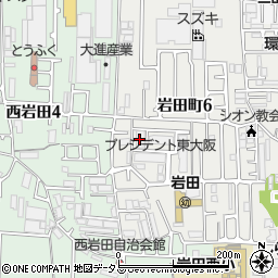 プレジデント東大阪第二棟周辺の地図