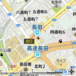 長田メディカルサービス商事有限会社周辺の地図