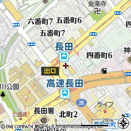 長田メディカルサービス商事有限会社周辺の地図