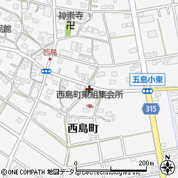 静岡県浜松市中央区西島町485周辺の地図