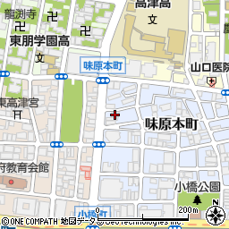 セブンイレブン大阪味原本町店周辺の地図