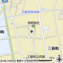 静岡県浜松市中央区三新町228周辺の地図