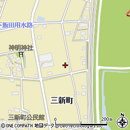 静岡県浜松市中央区三新町47周辺の地図