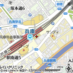 コーヨー兵庫店周辺の地図