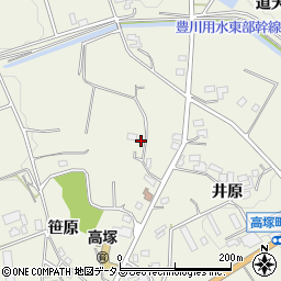 愛知県豊橋市高塚町西石神周辺の地図