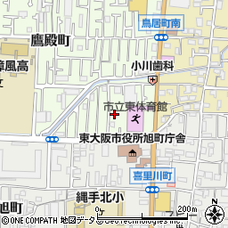 大阪府東大阪市鷹殿町1-15周辺の地図