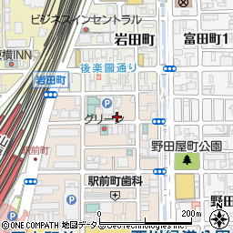 平成レンタカー岡山駅前店周辺の地図
