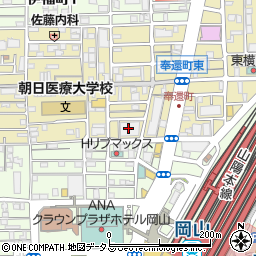 財団法人岡山県国際交流協会　総務周辺の地図