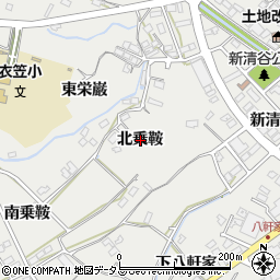 愛知県田原市田原町北乗鞍周辺の地図
