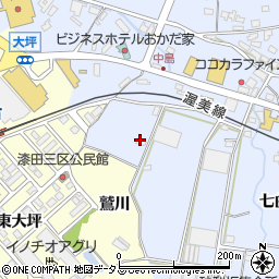 愛知県田原市豊島町天白7-2周辺の地図