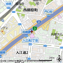 兵庫県神戸市兵庫区東柳原町周辺の地図