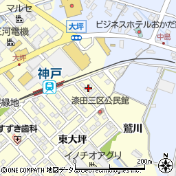 愛知県田原市神戸町新大坪232-C周辺の地図