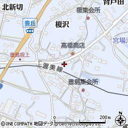 愛知県田原市豊島町榎沢21周辺の地図